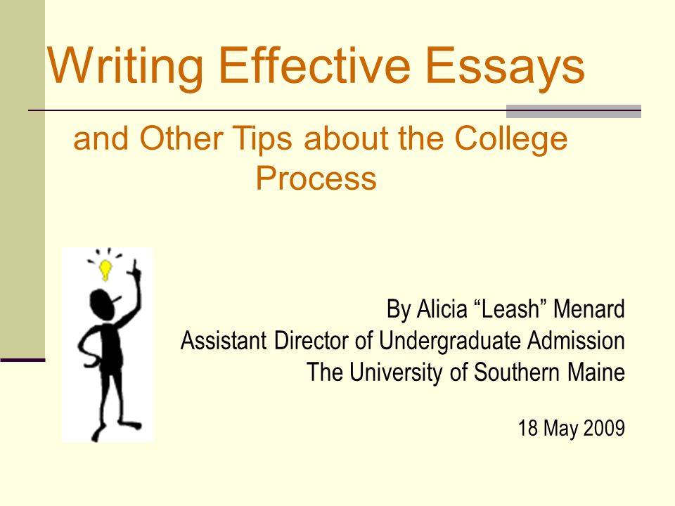 Writing the College Essay - PowerPoint PPT Presentation